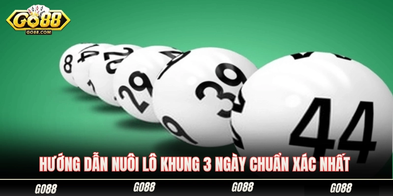 Bí quyết vào tiền nuôi lô khung 3 ngày chuẩn không cần chỉnh 